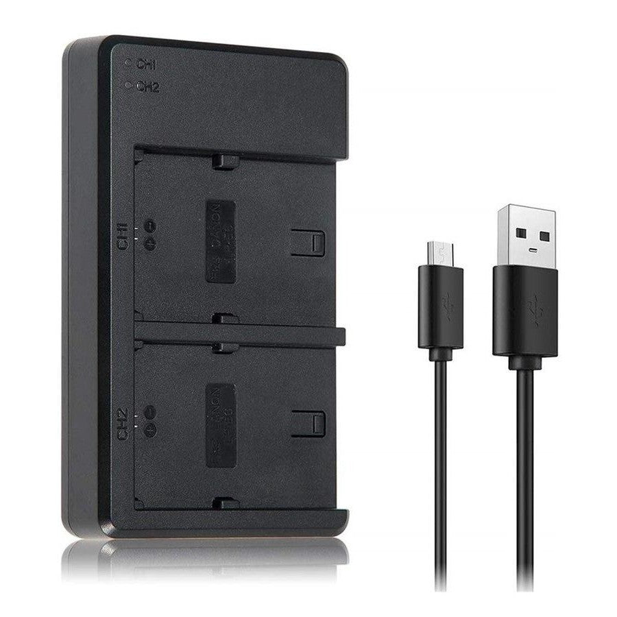 FB Dual USB Charger for Sony NP-FH50