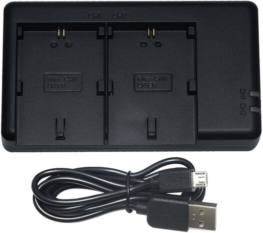 FB Dual USB Charger for canon LC-E17
