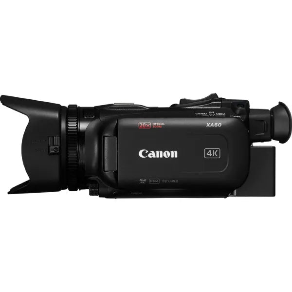 Canon XA60B 4K Camcorder - Side View