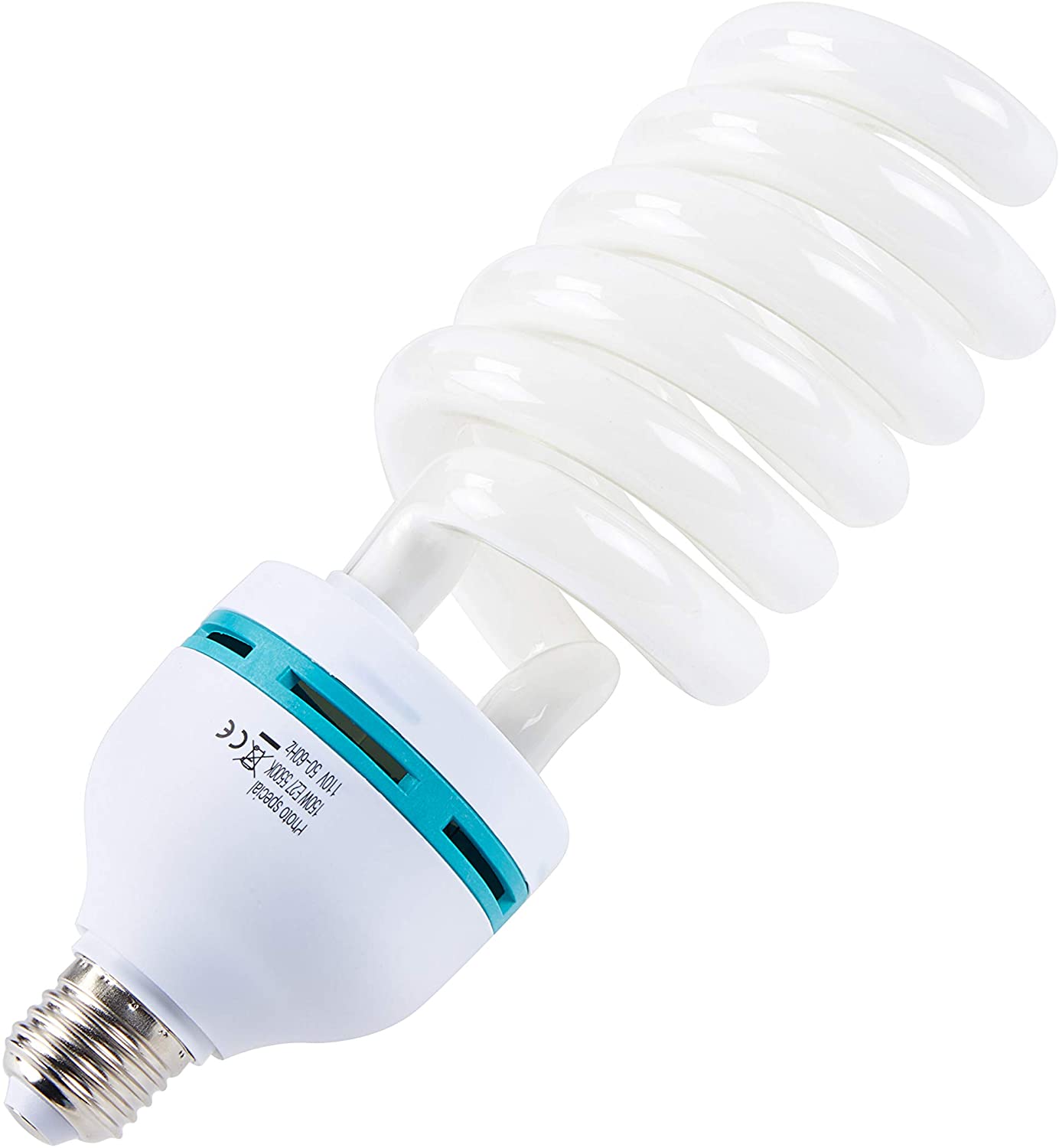150W Photography Compact Fluorescent CFL Daylight Balanced Bulb with 5500K Color Temperature for Photography & Video Studio Lighting