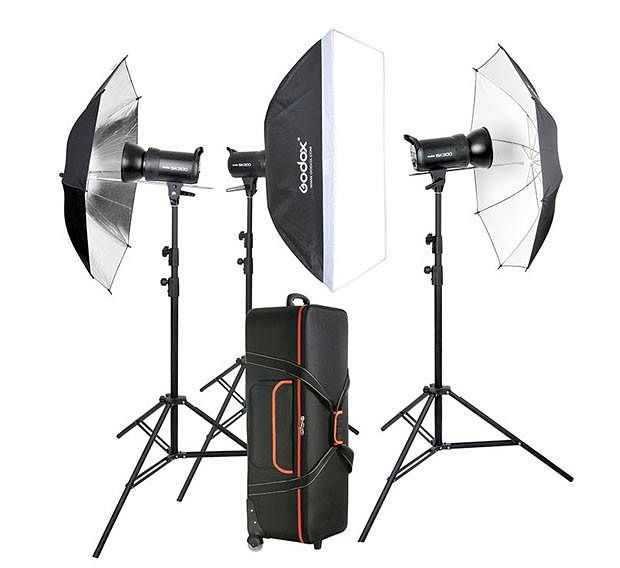 GODOX SK300II Studio Strobe Lighting Kit (Bag excluded)