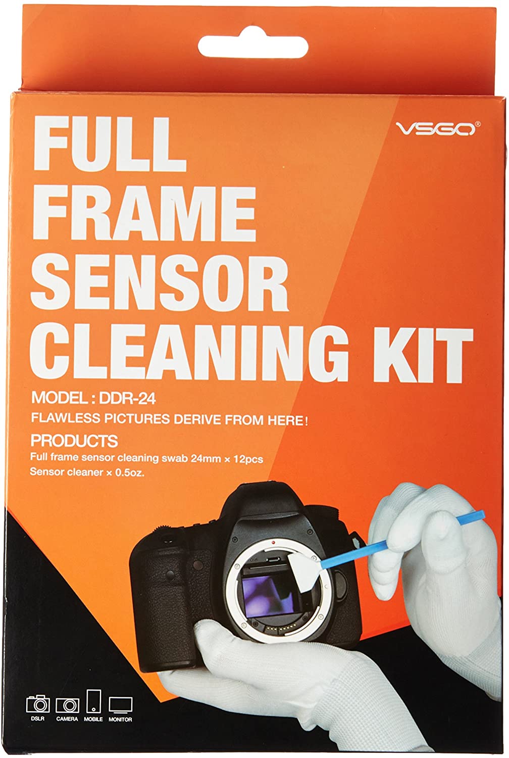 VSGO DDR24 DSLR or SLR Camera Full-Frame Sensor Cleaning Kit (12 X