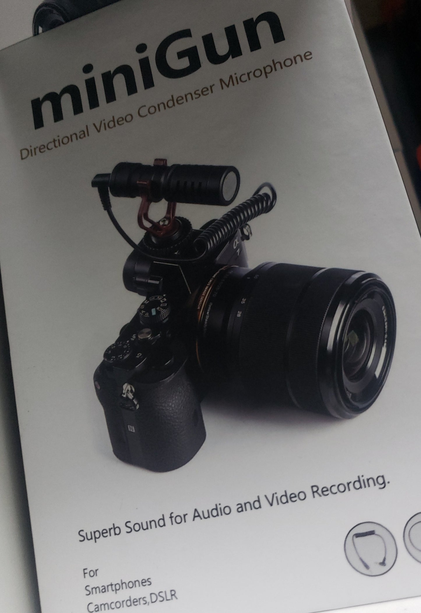 Mini gun directional video condenser microphone