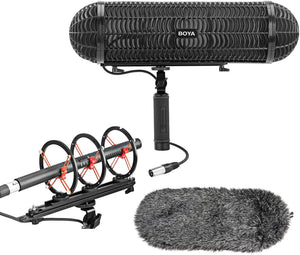 BOYA Shotgun Microphone Blimp Windshield Suspension System Microphone Cove