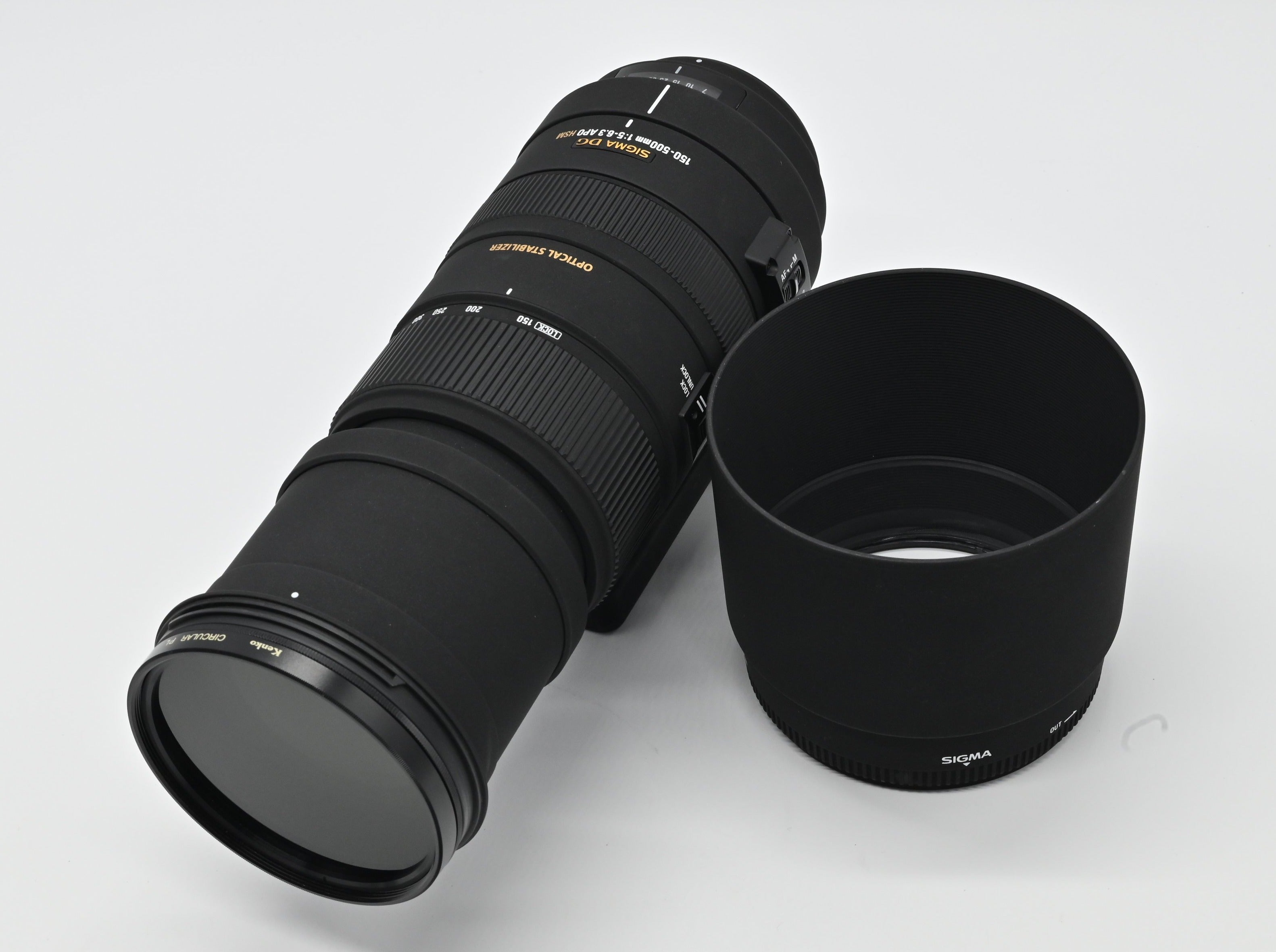 【良品】Sigma APO 150-500mm F5-6.3 ソニー用 #481 APO 150-500mm F5-6.3 DG OS HSM | レンズ | Sigma