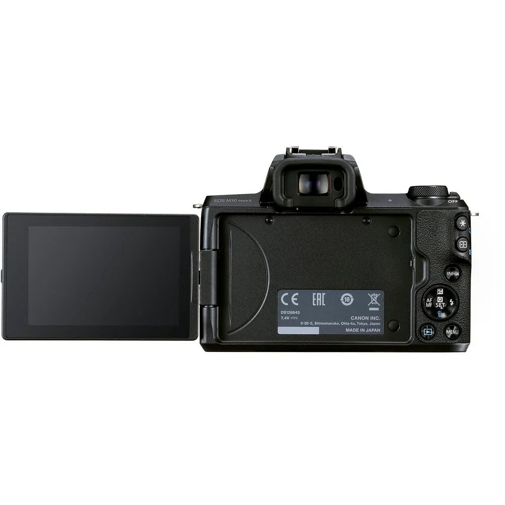 Canon EOS M50 Mark II + 15-45mm – Mirrorless Camera kit