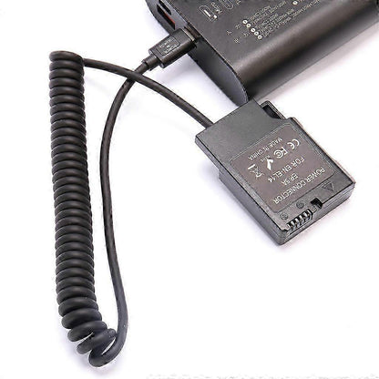 EN-EL14 Dummy Battery USB-C Coupler Adapter Dummy Battery Coupler with USB C-type