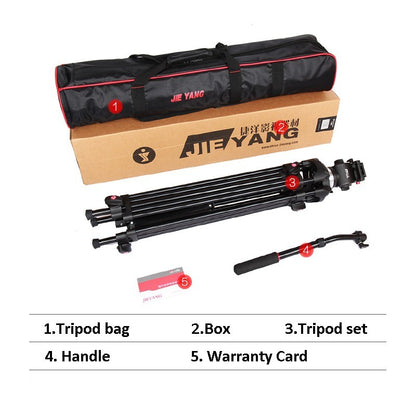 Jieyang JY-0508B 8KG Professional Fluid Head Camera Tripod