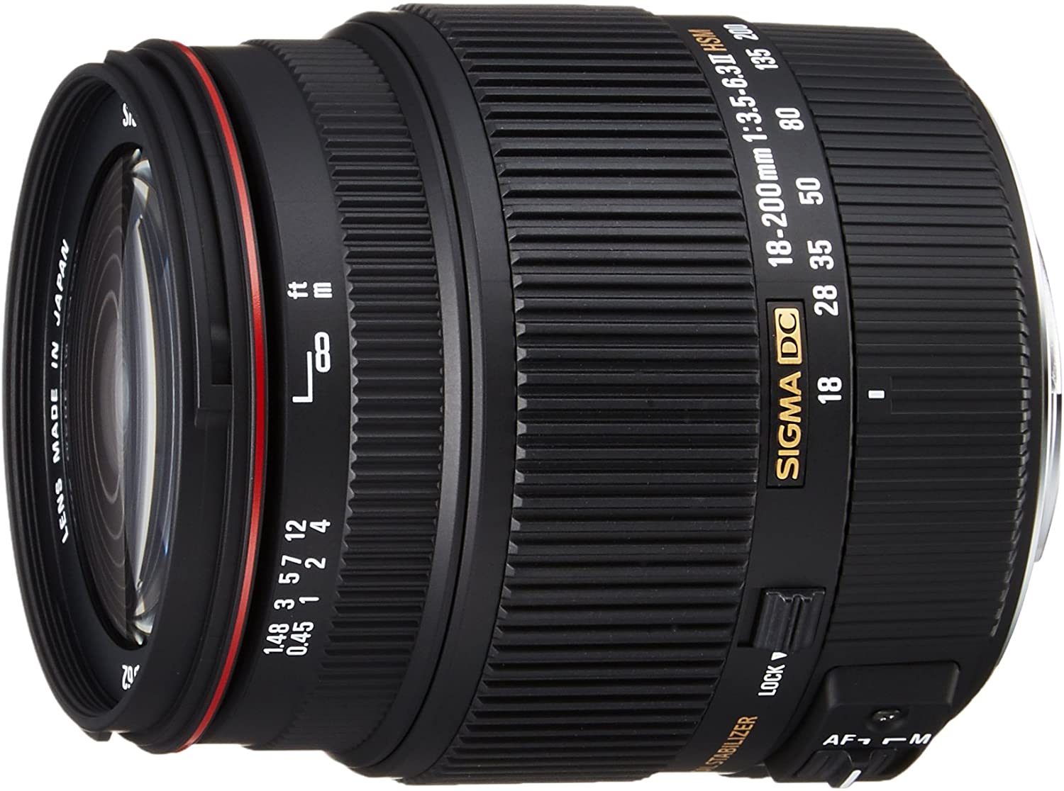 Used: Sigma 18-200mm F3.5-6.3 II DC OS HSM Lens for DSLR Camera