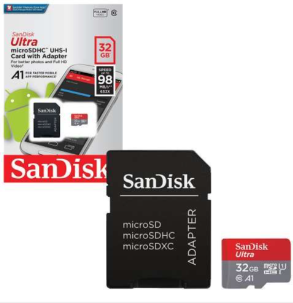 SanDisk Ultra microSD card with adapter 32GB