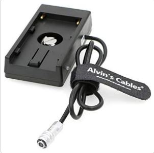 Alvin's Cables BMPCC4K Blackmagic Cinema Camera Bmcc 4K BMPCC Power Supply Mount Plate Adapter for Sony NP F970 Battery