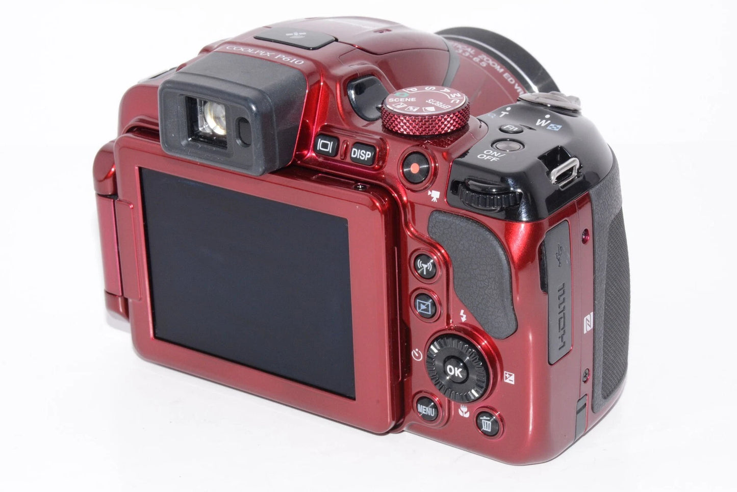 Nikon COOLPIX P600 16.1 MP Wi-Fi CMOS Digital Camera with 60x Zoom RED