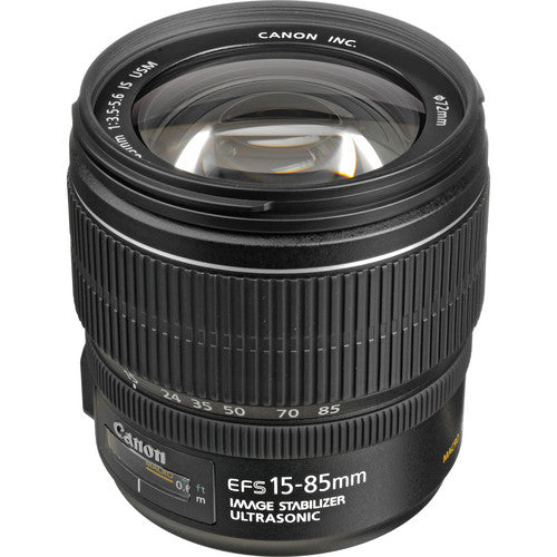 Canon EF-S 15-85mm f/3.5-5.6 IS USM Lens (Used)