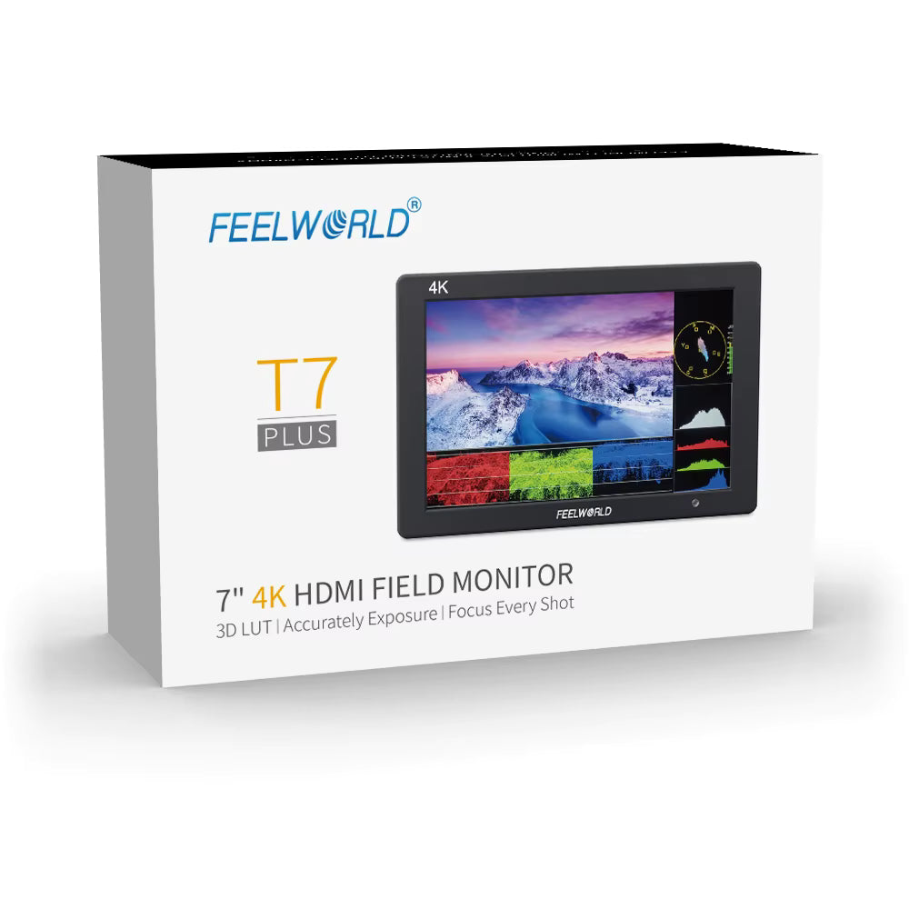 Godox Gm55 FEELWORLD T7 Plus 7 3D LUT On-Camera Field Monitor With 4K Godox Gm55 FEELWORLD T7 Plus 7 3D LUT On-Camera Field Monitor With 4K