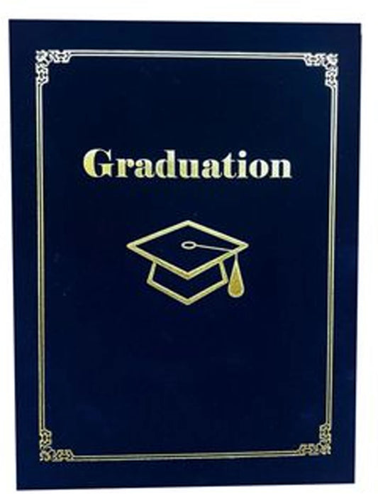 A4 Graduation/Certificate Holder (Velet-Navy Blue)