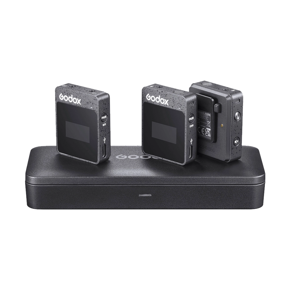 Godox MoveLink II M2 Compact 2-Person Wireless Microphone System for Cameras and Smartphones with 3.5mm