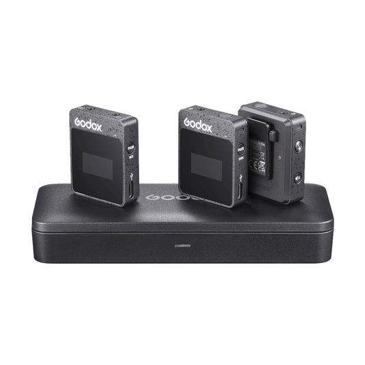 Godox MoveLink II M2 Compact 2-Person Wireless Microphone System for Cameras and Smartphones with 3.5mm
