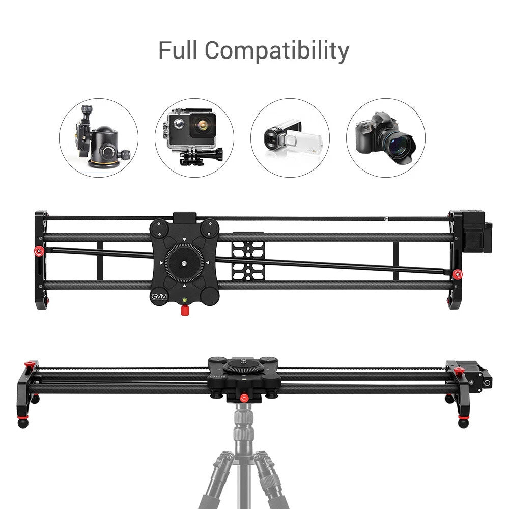 GVM 120cm Motorized Camera Slider Track Dolly for DSLR Camera & Camcorders
