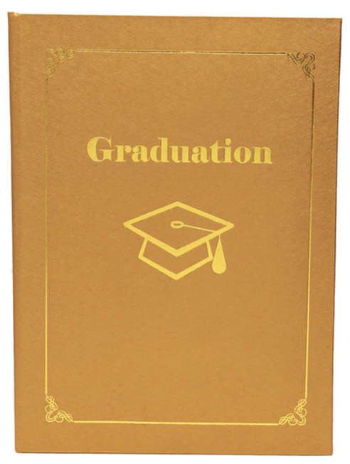 A4 Graduation/Certificate Holder (Vinyl - Gold)