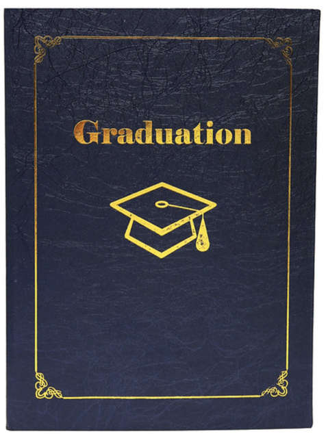 A4 Graduation/Certificate Holder (Vinyl Blue)