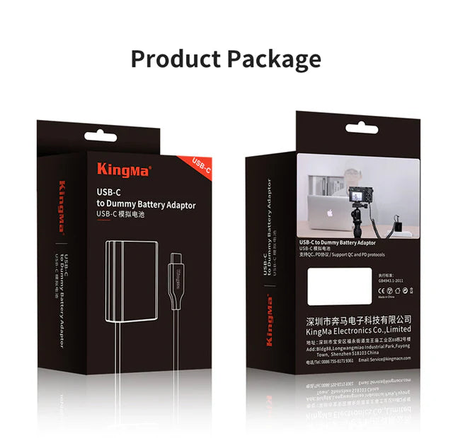KingMa TC-NPF570 NP-F570 USB-C Replacement Dummy Battery Adapter