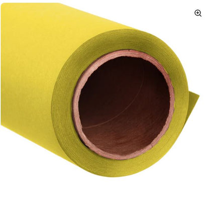 3X6M PVC Vinyl Studio Backdrop Yellow with black backing and stands