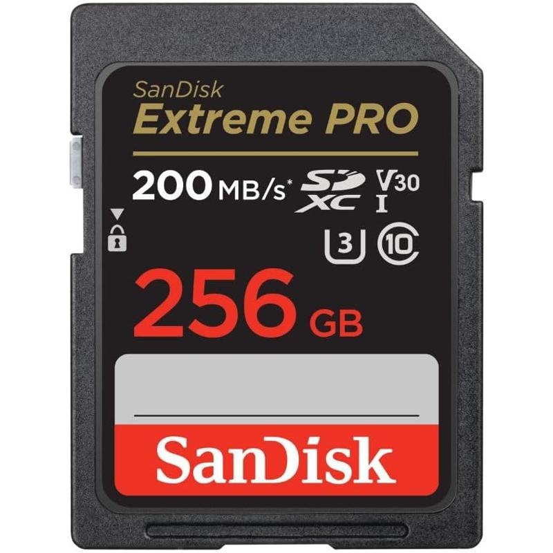 SanDisk Extreme PRO 256GB SDXC UHS-I 200MB/s Memory Card