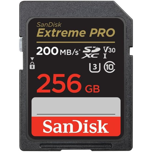 SanDisk Extreme PRO 256GB SDXC UHS-I 200MB/s Memory Card