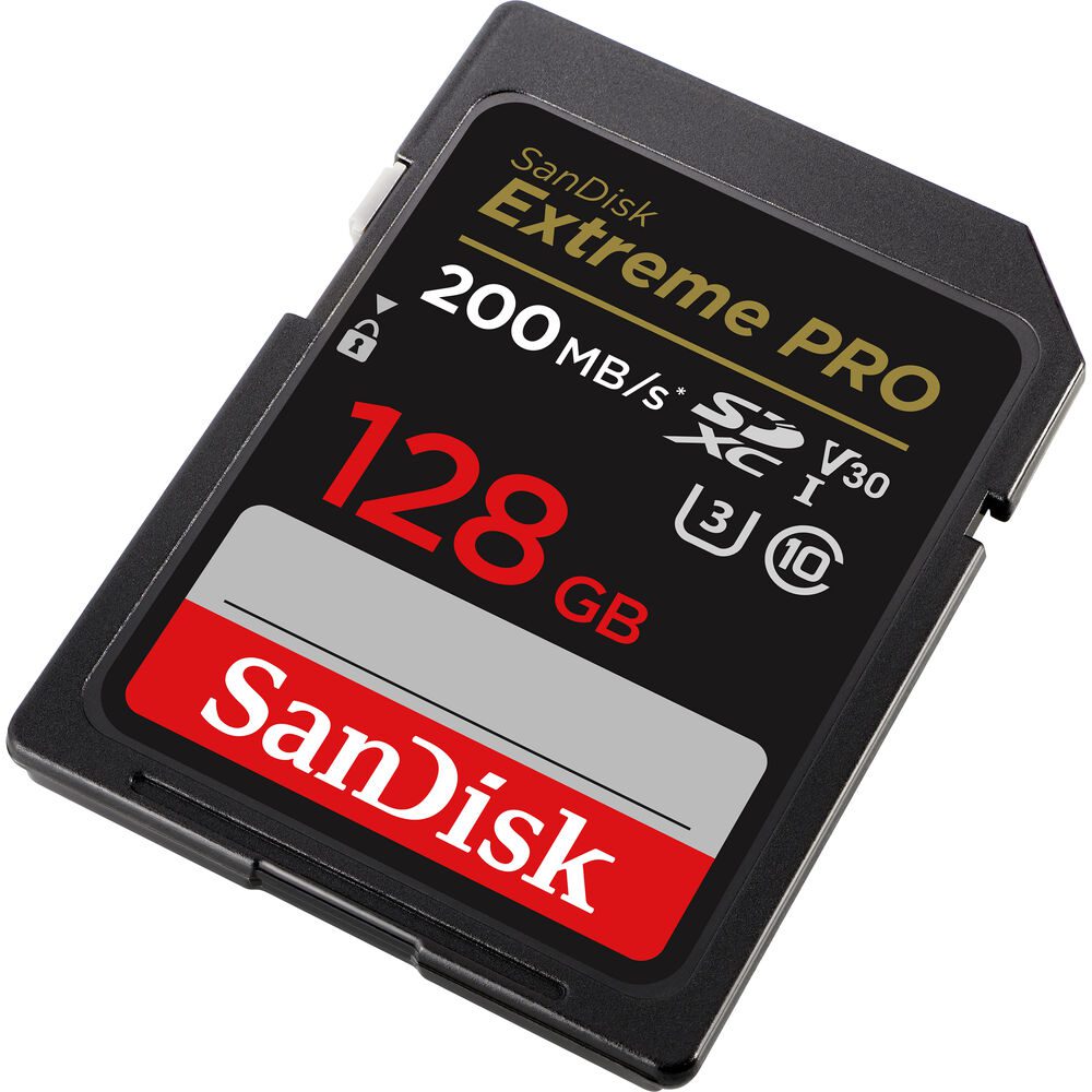 SanDisk 128GB Extreme PRO 200MB/s SDXC Memory Card