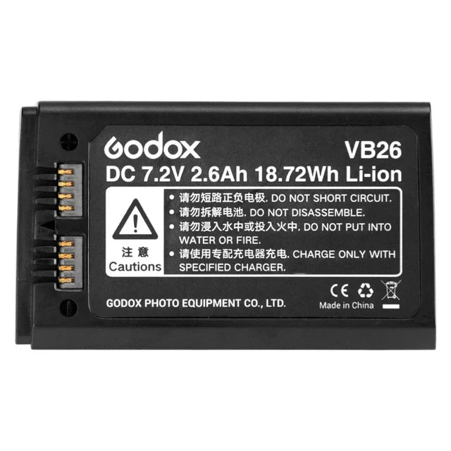 Godox VB26 Lithium Battery for Godox V1 Godox V860III & V850III