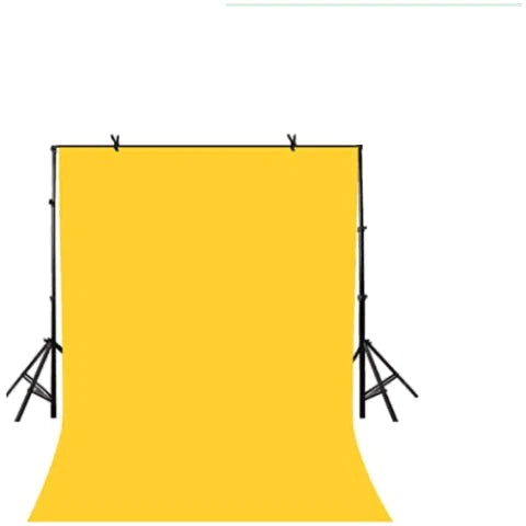 3X6M PVC Vinyl Studio Backdrop Yellow with black backing
