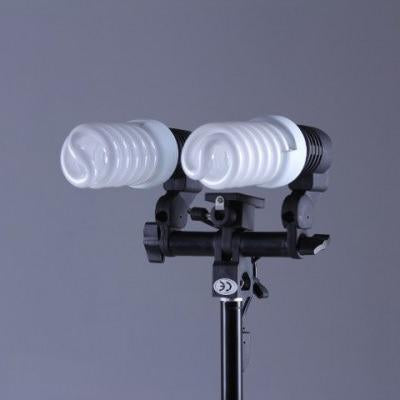 2pcs Spiral 2x 85watt Lights with Translucent umbrellas