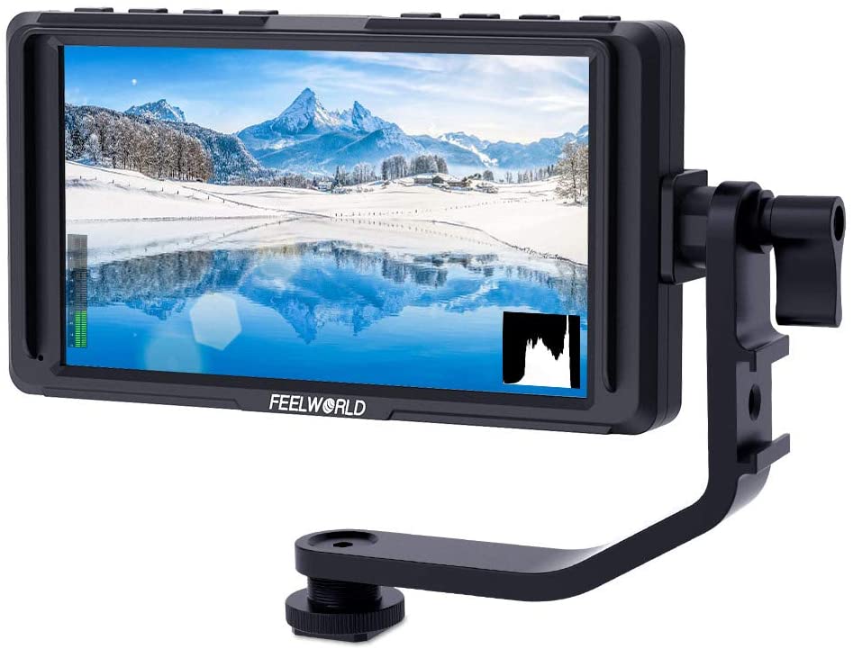 (4K) FEELWORLD F5  5 Inch DSLR On Camera Field Monitor