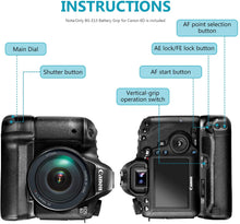 Load image into Gallery viewer, Battery Grip for Canon EOS 6D DSLR Camera (BG-E13)
