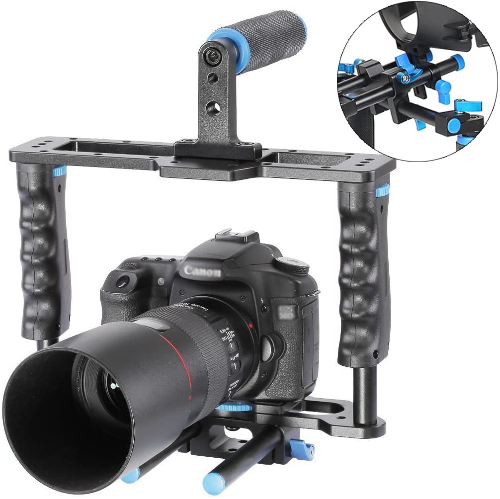 Yelangu Shoulder Rig with Camera Cage and Follow Focus Kit – S A Camera ...