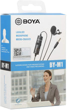 Load image into Gallery viewer, BOYA BY-M1 3.5 mm Lavalier Microphone for Smartphone

