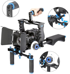 Yelangu Shoulder Rig with Camera Cage and Follow Focus Kit