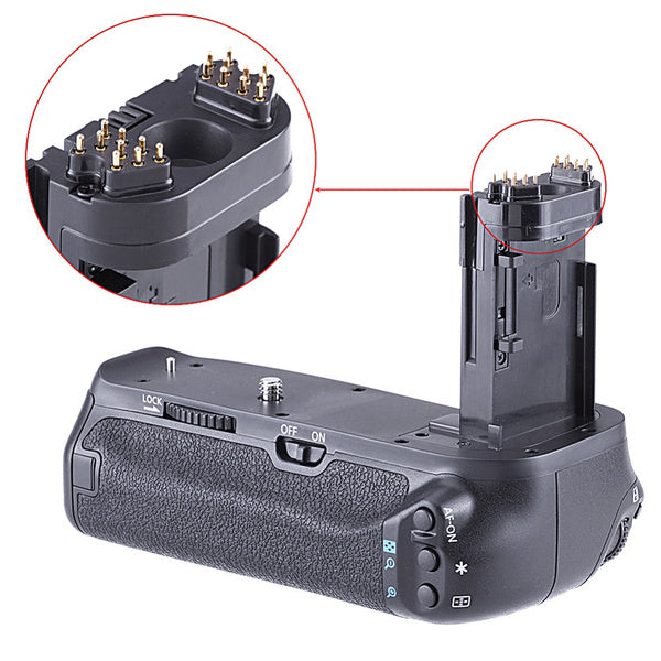 Canon 7D Mark II DSLR Camera battery Grip ( BG-E16) Works with LP-E6 Battery or 6 Pieces AA Batteries