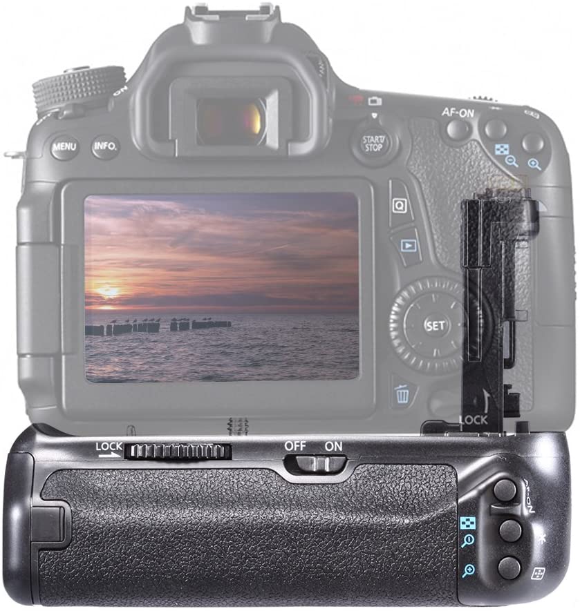 Battery Grip for Canon EOS 70D, 80D and 90D DSLR Camera (BG-E14)