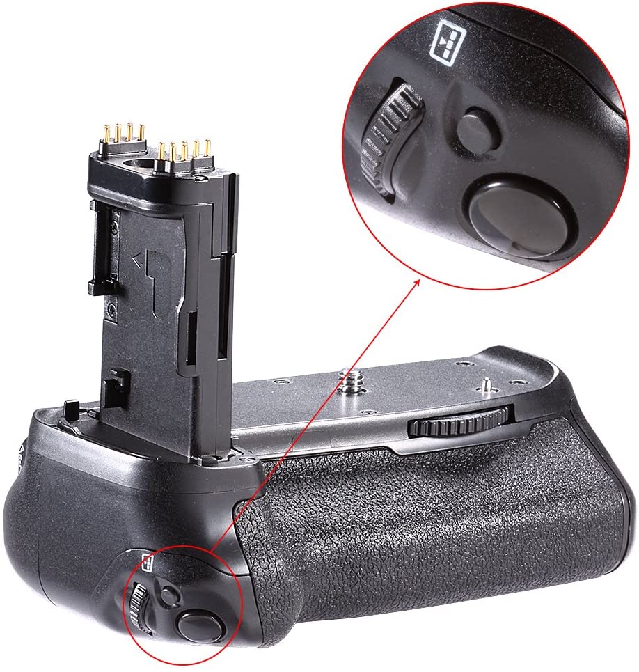 Battery Grip for Canon EOS 70D, 80D and 90D DSLR Camera (BG-E14)