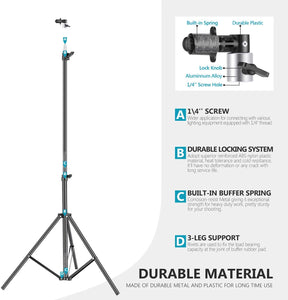 Background & Reflector Clip and 6ft/190cm Light Stand