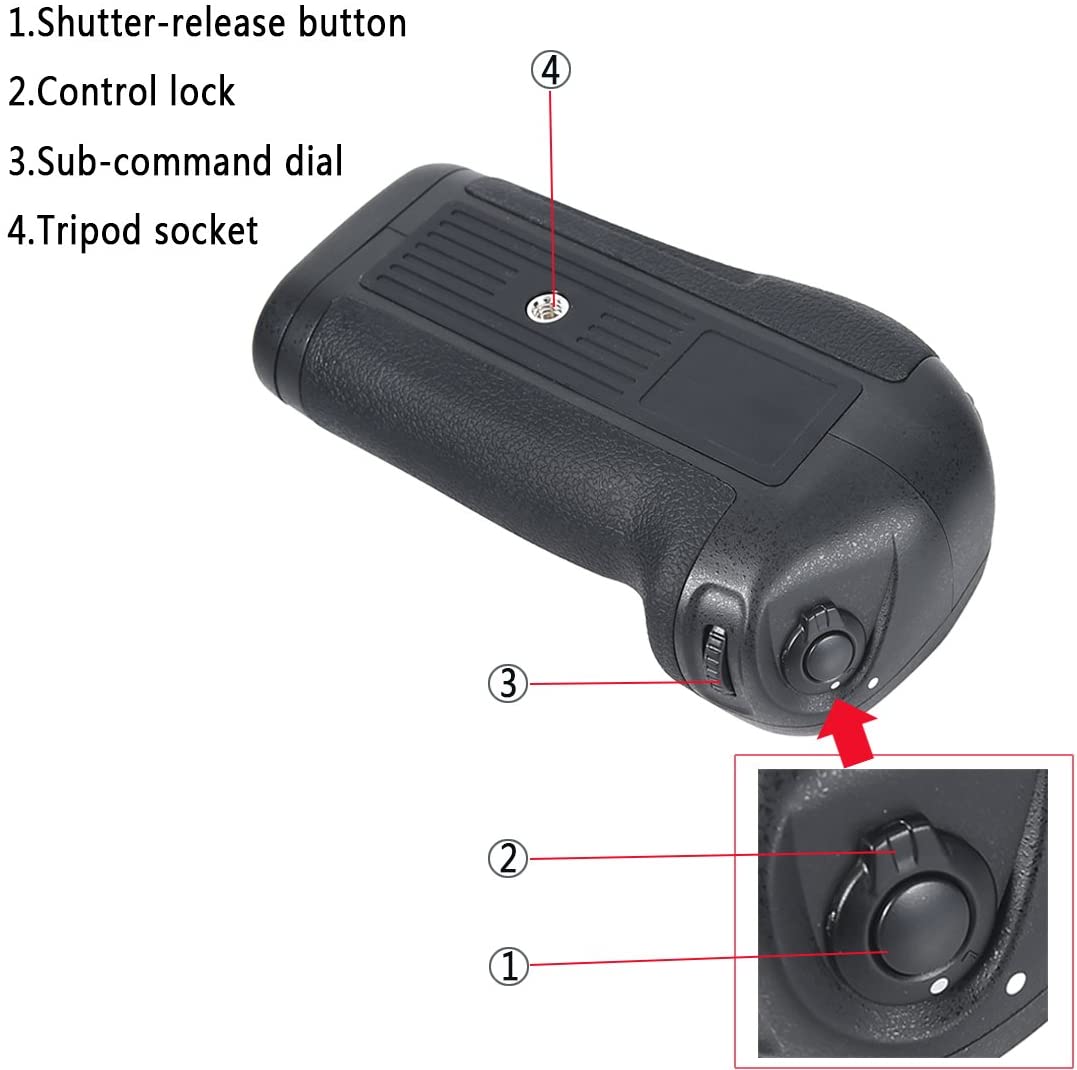 Battery Grip for Nikon D850 Digital SLR Camera as EN-EL15 EN-EL18A (MB-D18)