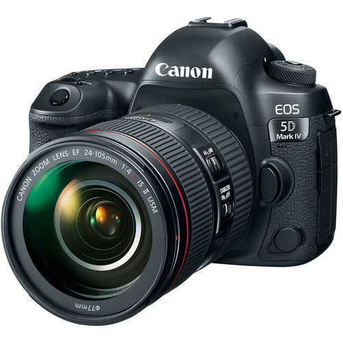 Used: Canon EOS 5D Mark IV DSLR Camera with 24-105mm f/4L II Lens