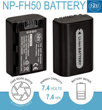 Load image into Gallery viewer, BM Premium NP-FH50 Battery for Sony Cyber-Shot DSC-HX1 DSC-HX100V DSC-HX200V HDR-TG5V Digital Camera Battery
