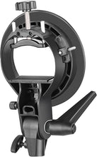 Load image into Gallery viewer, Neewer S-Type Bracket Holder with Bowens Mount for Speedlite Flash Snoot Softbox Beauty dish Reflector Umbrella
