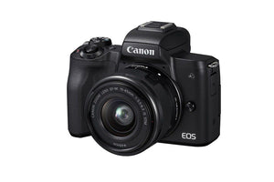 Canon EOS M50 24.1MP Mirrorless Camera with 15-45mm IS STM Lens - Black