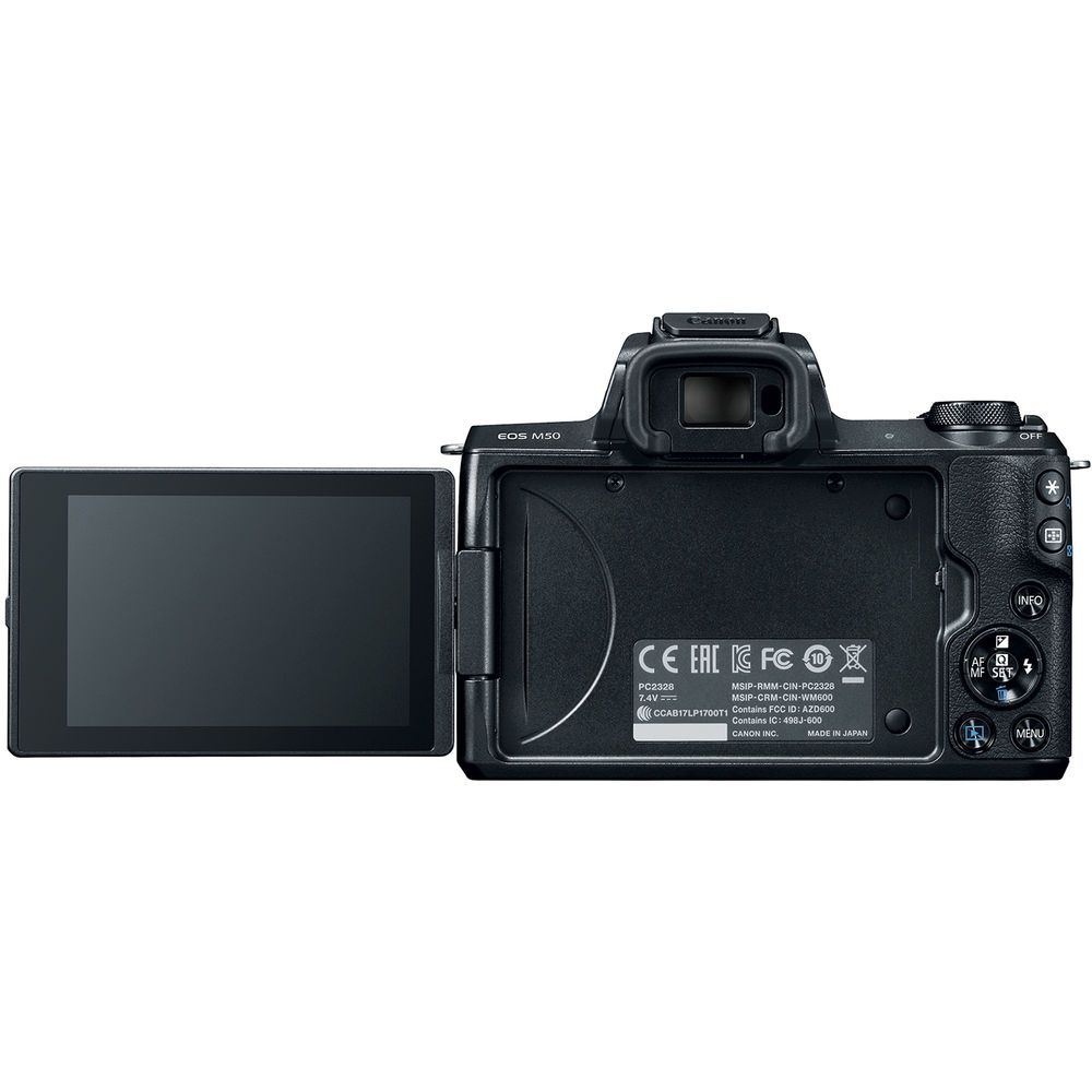 Canon EOS M50 Mark II + 15-45mm – Mirrorless Camera Kit