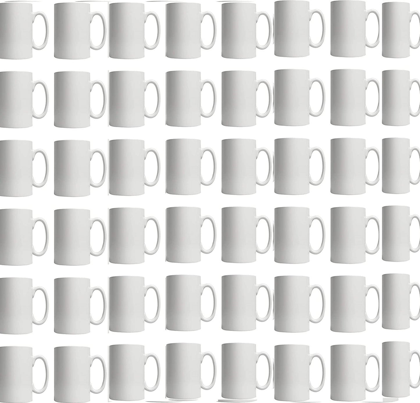 11oz White Ceramic Sublimation Coffee Mug Blank White , Case of 48