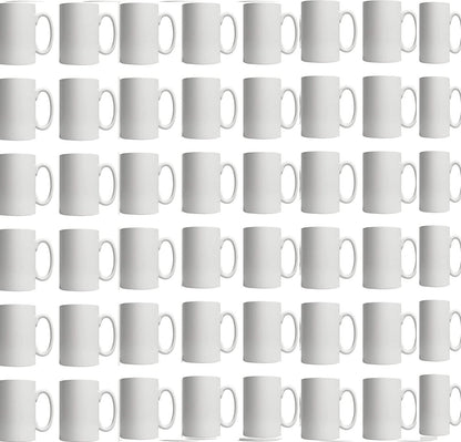 11oz White Ceramic Sublimation Coffee Mug Blank White , box of 36