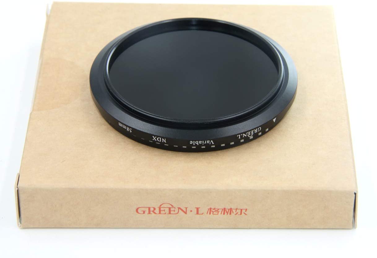 58mm Variable ND Filter,GREEN.L ND2 to ND400